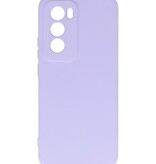 Fashion Color TPU-Hülle für Oppo Reno 12 Lila