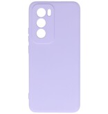 Fashion Color TPU Case for Oppo Reno 12 Purple