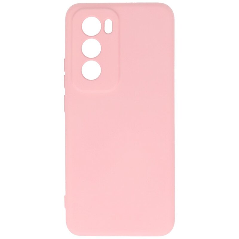Fashion Color TPU Case for Oppo Reno 12 Pink