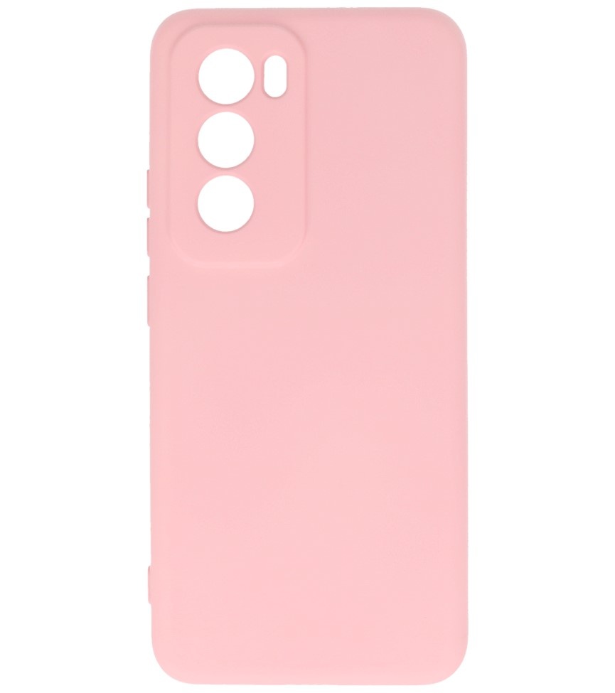 Fashion Color TPU Case for Oppo Reno 12 Pink