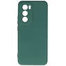 Custodia in TPU color moda per Oppo Reno 12 Verde scuro