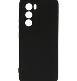 Funda de TPU de color de moda para Oppo Reno 12 Pro 5G Negro