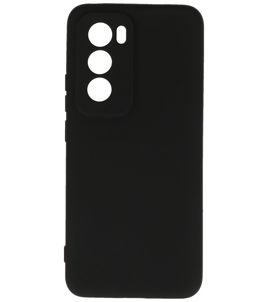 Funda de TPU de color de moda para Oppo Reno 12 Pro 5G Negro