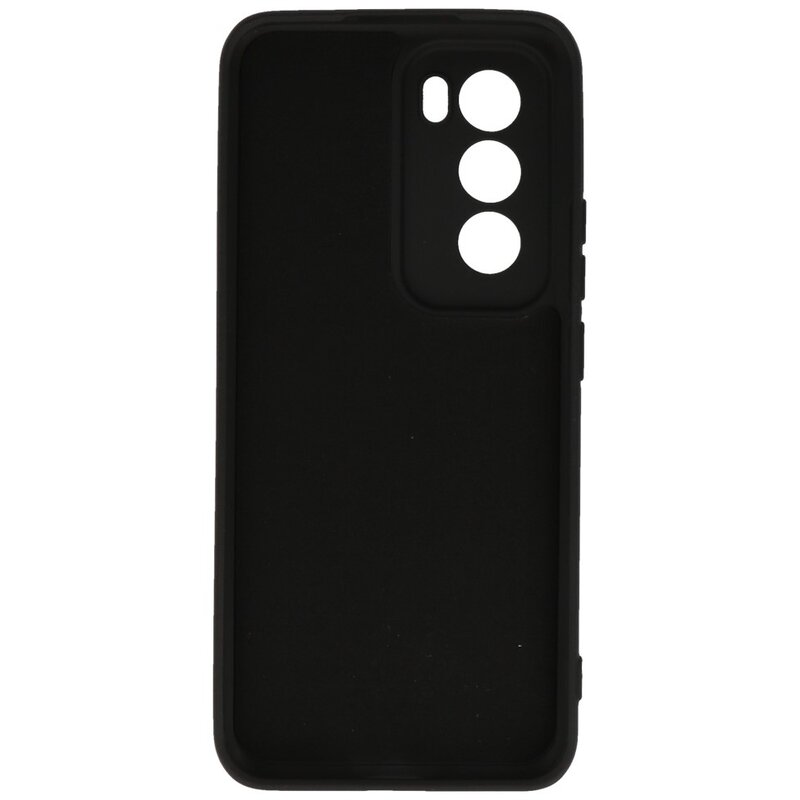 Funda de TPU de color de moda para Oppo Reno 12 Pro 5G Negro