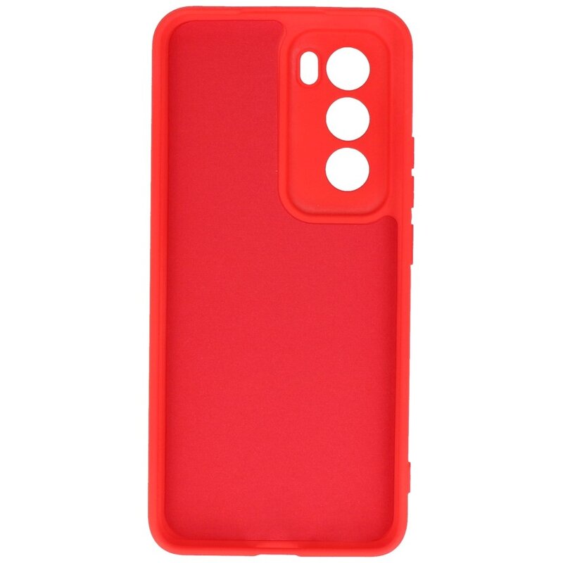 Funda de TPU de color de moda para Oppo Reno 12 Pro 5G Rojo