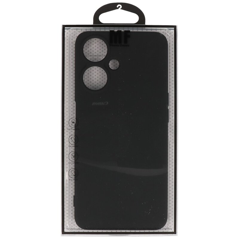 Fashion Color TPU Hoesje voor OPPO A59 5G Zwart