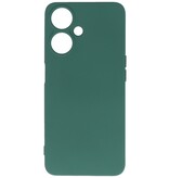 Coque TPU Couleur Mode pour OPPO A59 5G Vert Foncé