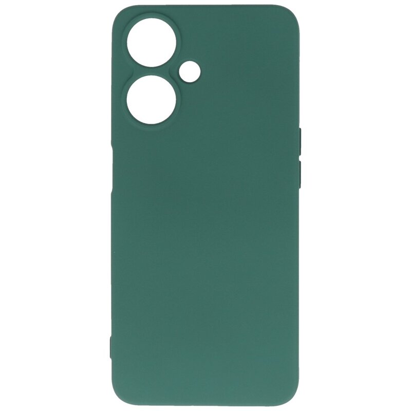 Coque TPU Couleur Mode pour OPPO A59 5G Vert Foncé