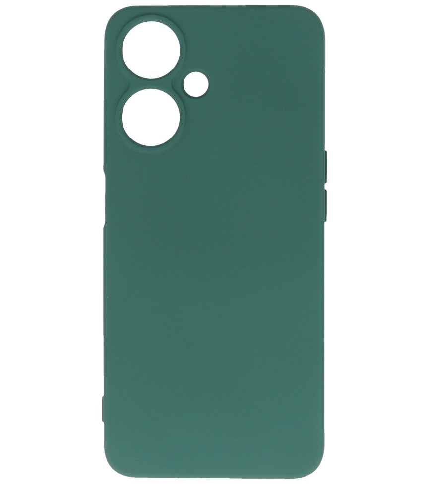 Fashion Color TPU Case for OPPO A59 5G Dark Green