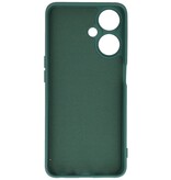 Coque TPU Couleur Mode pour OPPO A59 5G Vert Foncé