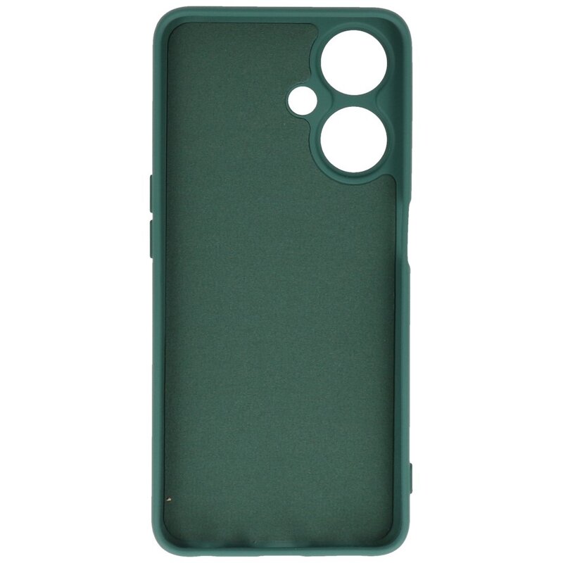 Coque TPU Couleur Mode pour OPPO A59 5G Vert Foncé