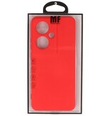 Coque TPU Couleur Mode pour OPPO Reno 11F Rouge