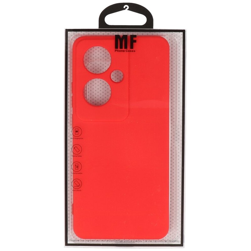 Fashion Color TPU Case for OPPO Reno 11F Red