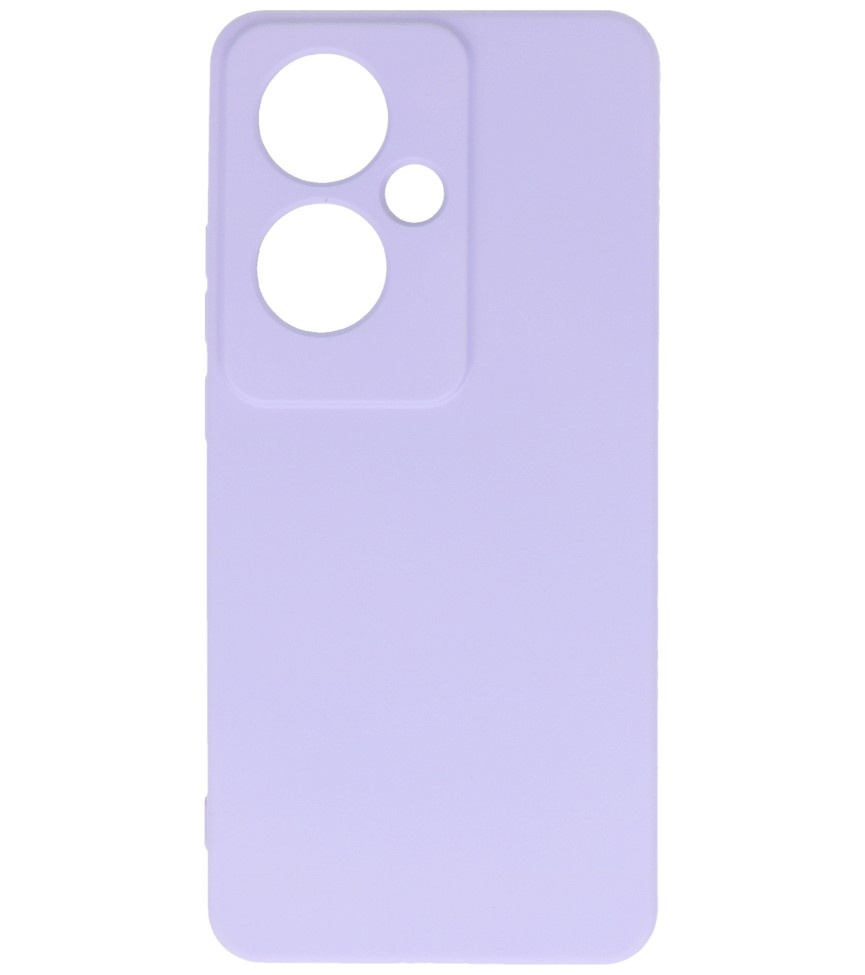 Fashion Color TPU Case for OPPO Reno 11F Purple