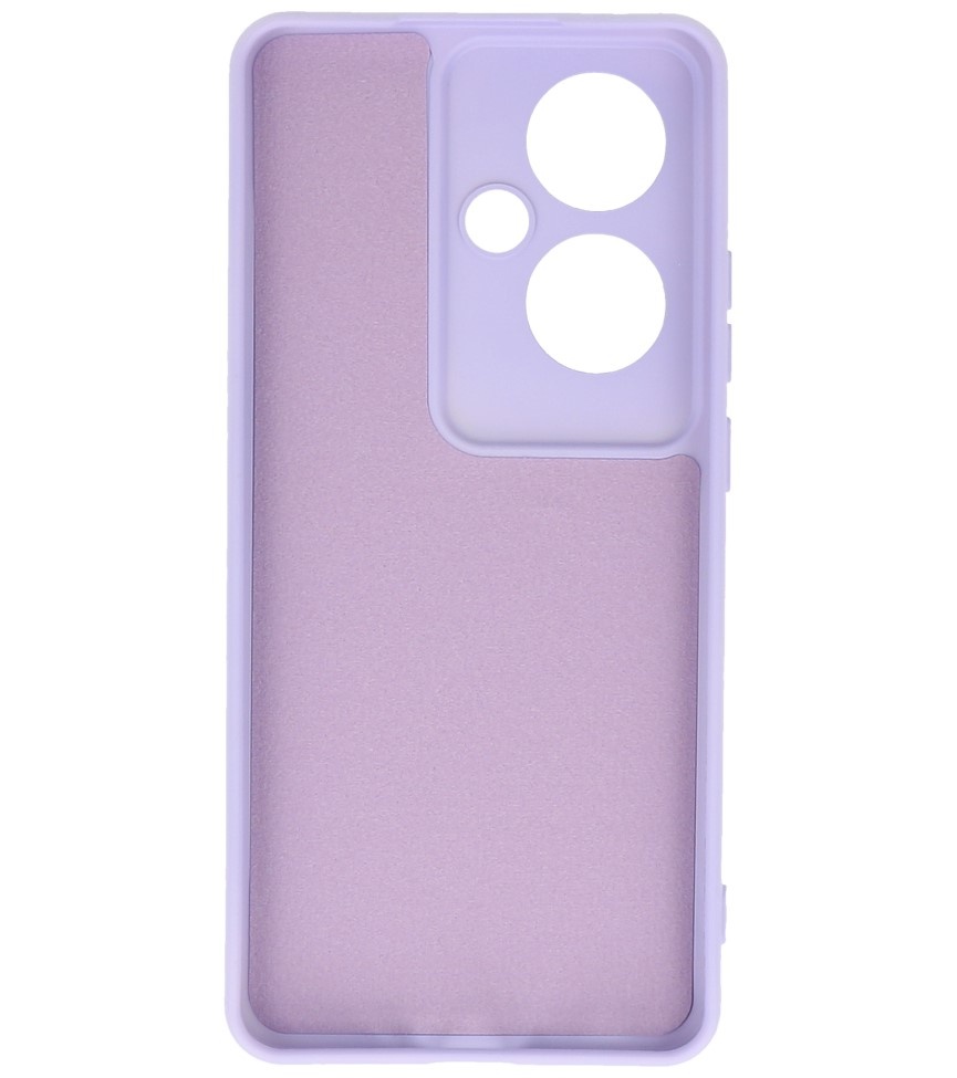 Fashion Color TPU Case for OPPO Reno 11F Purple