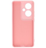 Coque TPU Couleur Mode pour OPPO Reno 11F Rose