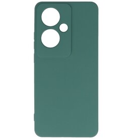 Coque TPU couleur tendance OPPO Reno 11F vert foncé