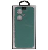 Coque TPU Couleur Mode pour OPPO Reno 11F Vert Foncé