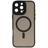 Mat-Transparent met Camera Beschermer Magsafe Case voor iPhone 16 Pro Zwart