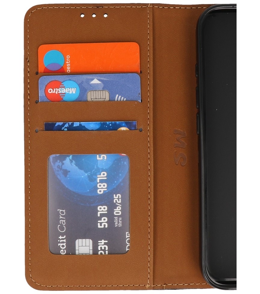 Bookstyle Wallet Cases Hoesje voor iPhone 16 Zwart