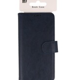 Étui portefeuille Bookstyle pour iPhone 16, bleu marine