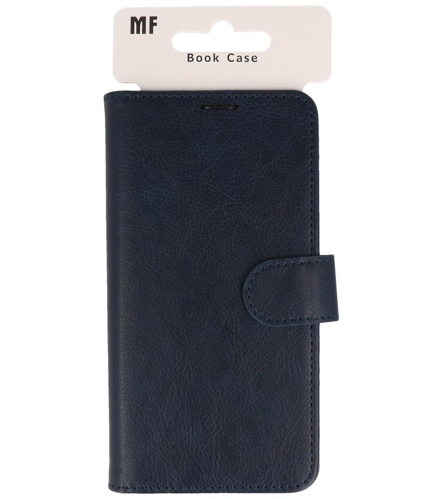 Étui portefeuille Bookstyle pour iPhone 16, bleu marine