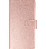 Étui portefeuille Bookstyle pour iPhone 16, or rose