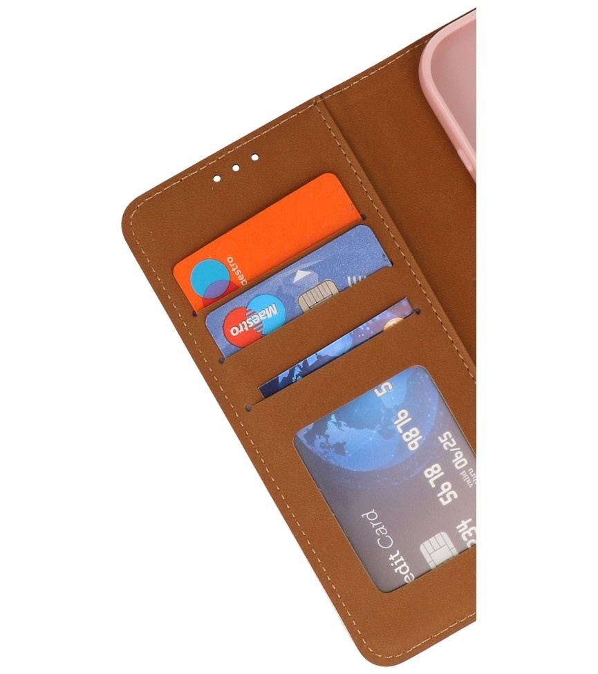 Bookstyle Wallet Cases Cover til iPhone 16 Rose Gold