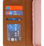 Étui portefeuille Bookstyle pour iPhone 16, or rose