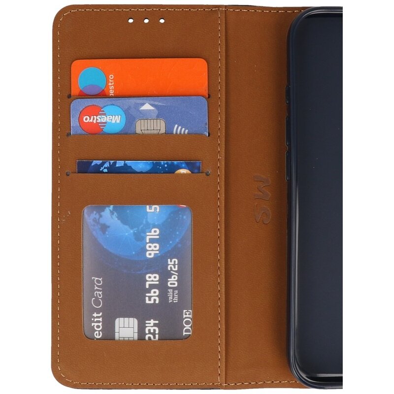 Funda Bookstyle Wallet Cases para iPhone 16 Plus Azul Marino