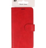 Étui portefeuille Bookstyle pour iPhone 16 Plus Rouge