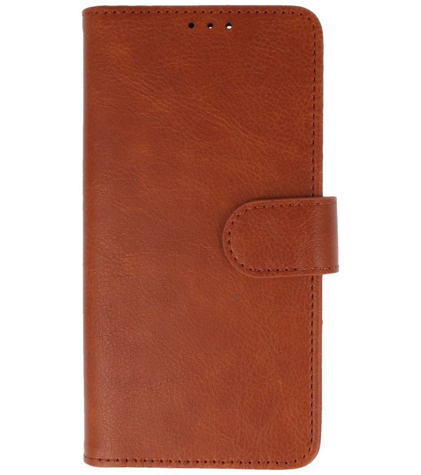 Étui portefeuille Bookstyle pour iPhone 16 Plus marron