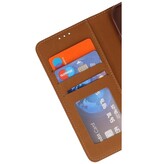 Funda Bookstyle Wallet Cases para iPhone 16 Plus Marrón