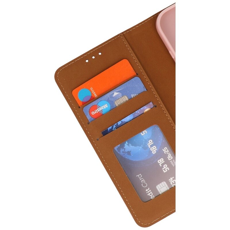 Bookstyle Wallet Cases Cover for iPhone 16 Plus Rose Gold