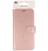 Funda estilo libro tipo billetera para iPhone 16 Plus en oro rosa