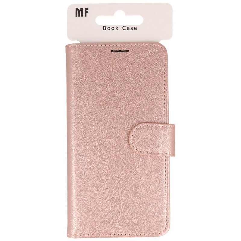 Funda estilo libro tipo billetera para iPhone 16 Plus en oro rosa