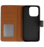 Bookstyle Wallet Cases Hoesje voor iPhone 16 Pro Zwart