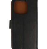 Bookstyle Wallet Cases Hoesje voor iPhone 16 Pro Zwart