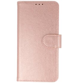 Étui portefeuille Bookstyle pour iPhone 16 Pro, or rose