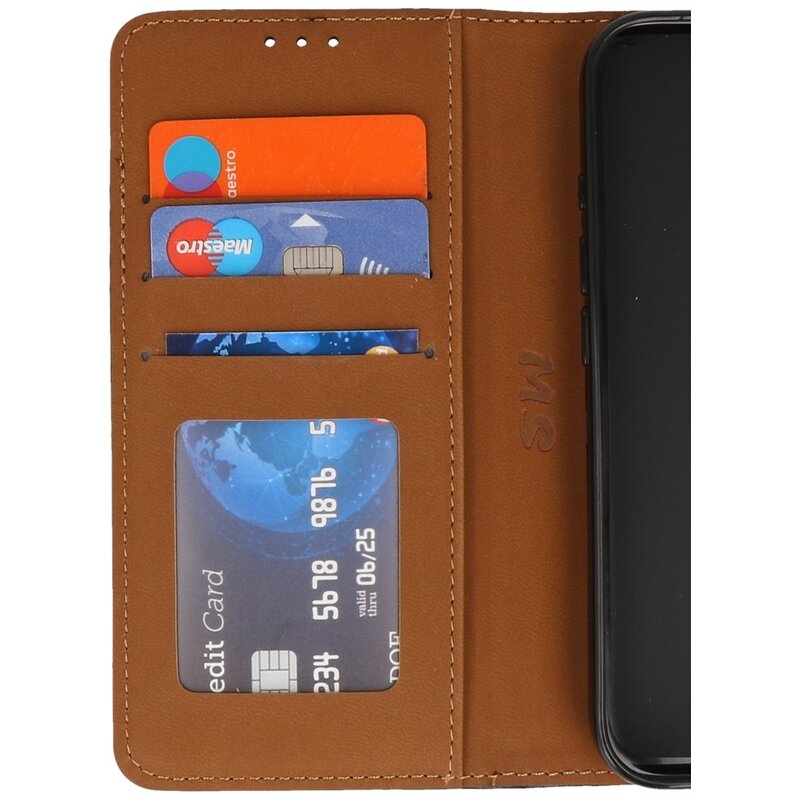Custodia a portafoglio Bookstyle Custodia per iPhone 16 Pro Max nera
