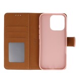 Bookstyle Wallet Cases Hoesje voor iPhone 16 Pro Max Rose Goud