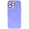 Mat-Transparent met Camera Beschermer Magsafe Case voor iPhone 15 Pro Max Paars