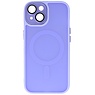 Mat-Transparent met Camera Beschermer Magsafe Case voor iPhone 15 Paars