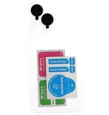 Magsafe Mat Transparant - Camera Beschermer Case met Staande Functie voor iPhone 16 Zwart