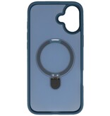 Magsafe Matte Transparent - Camera Protector Case with Standing Function for iPhone 16 Blue