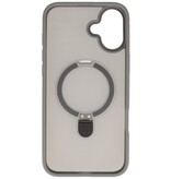 Magsafe Matte Transparent – Kameraschutzhülle mit Standfunktion für iPhone 16 Plus, Grau