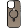Magsafe Matte Transparent – Kameraschutzhülle mit Standfunktion für iPhone 16 Pro Schwarz