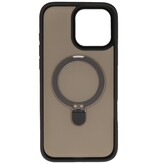Magsafe Matte Transparent - Camera Protector Case with Standing Function for iPhone 16 Pro Black