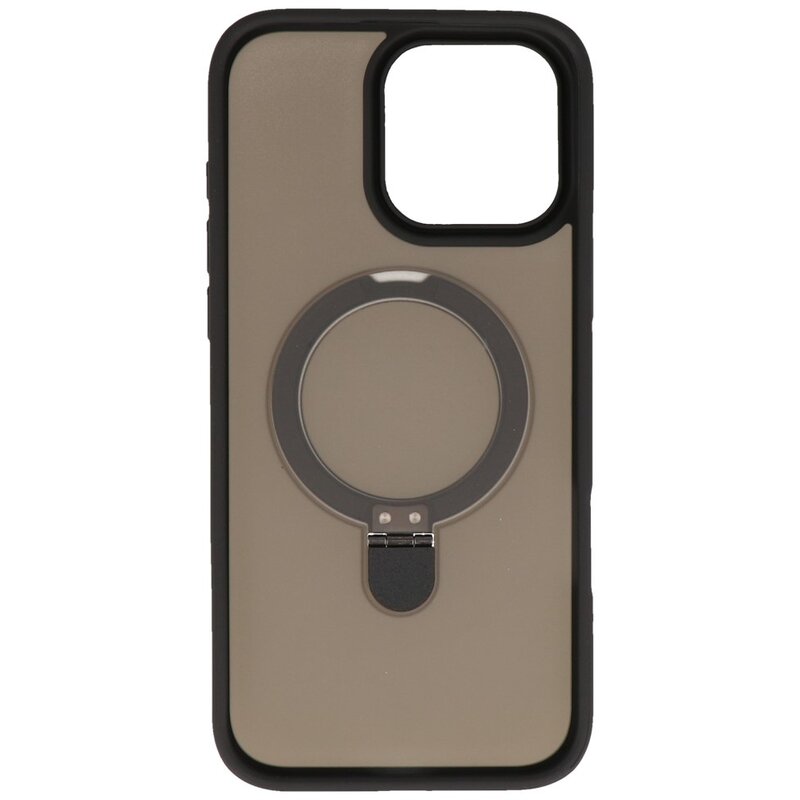 Magsafe Matte Transparent - Camera Protector Case with Standing Function for iPhone 16 Pro Black