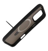 Magsafe Matte Transparente - Funda protectora de cámara con función de soporte para iPhone 16 Pro Negro